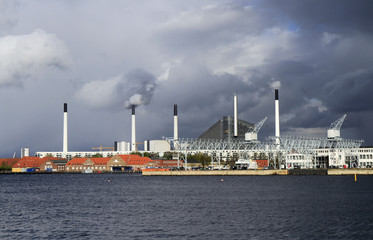 Industrial buildings in Copenhagen, Denmark