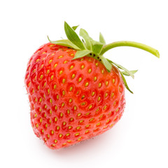 Strawberry isolated on white background. Fresh berry.