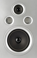 Audio equipment speaker silver