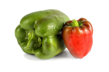 two fresh peppers