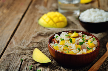 Bacon mango fried rice