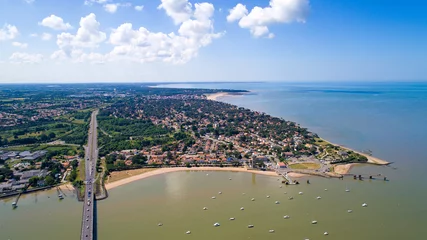 Selbstklebende Fototapete Luftbild Photo aérienne de Saint Brevin Les Pins, en Loire Atlantique