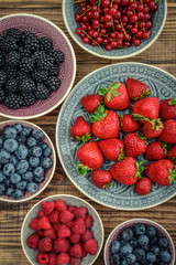 Different fresh summer berries
