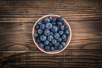Blueberry in bowls