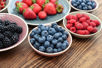 Different fresh summer berries