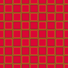 Seamless vector pattern with red squares