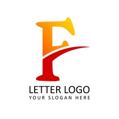 Letter F Flash Logo