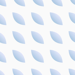 Seamless vector pattern with blue gently petals