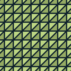Seamless vector pattern with green squares and lines