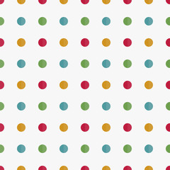 Seamless vector pattern with multicolored circles,