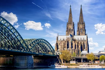 Stickers pour porte Monument historique cathédrale de Cologne