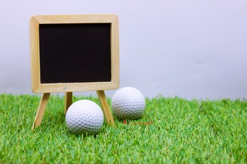 golf rules or golf school concept