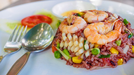 Seafood fried rice