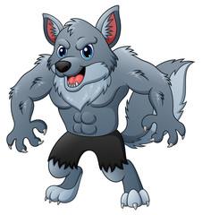 Fototapeta premium Cartoon werewolf