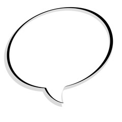 Pop art chat bubble in comics book style, blank layout template with halftone dots, comic speech bubble. Clouds beams and isolated dots pattern. Thoughts bubble in pop art comics style on white.