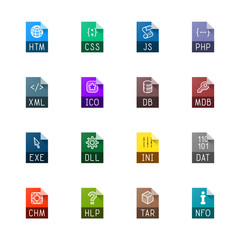 File type icons - Websites and applications