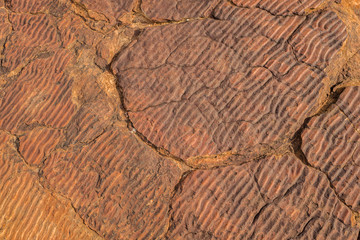old sea bed patterns on the Kings Canyon rim walk