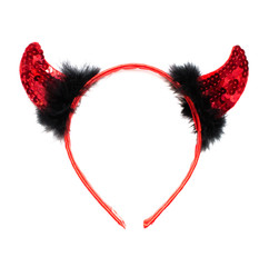 Devil horns isolated. © Dmitriy