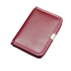 Leather notepad book isolated on white.