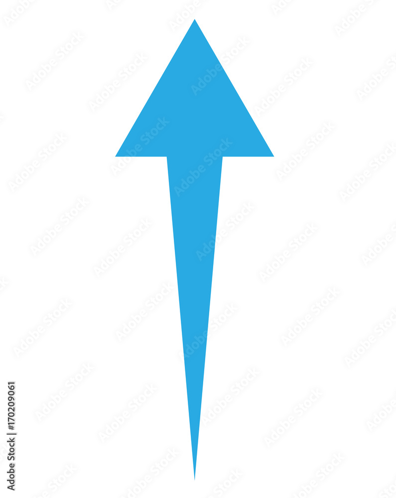 Canvas Prints blue up arrow on white background. up arrow sign. up arrow icon.