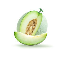 melon isolate on white 