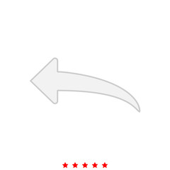 Arrow return or reply it is icon .