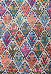 thai silk handcraft peruvian style rug surface close up More this motif & more textiles peruvian...