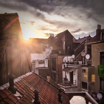 Sunset over Brussels