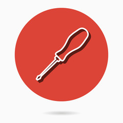 Screwdriver - vector icon.