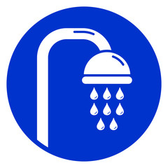 Fototapeta premium shower circle icon concept