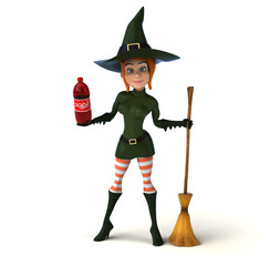 Sexy witch - 3D Illustration