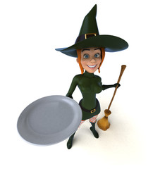 Sexy witch - 3D Illustration