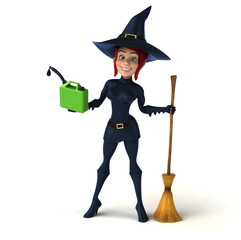 Sexy witch - 3D Illustration