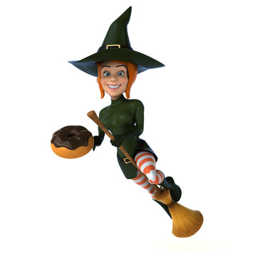 Sexy witch - 3D Illustration