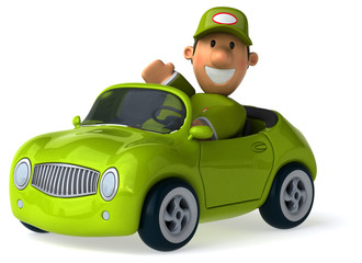 Fun mechanic - 3D Illustration