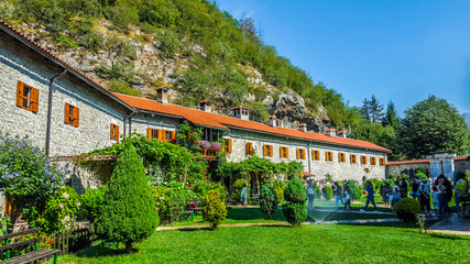 The territory of the monastery complex Moracha. Kolasin, Montenegro