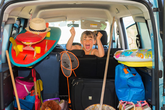 la voiture et pleine pour les vacances
