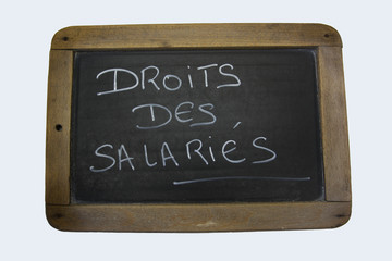 ardoise droits des salariés