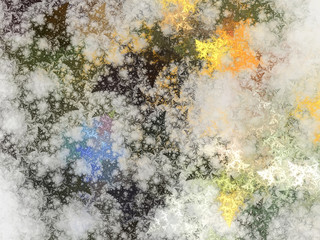 Abstract multicolored illustration on a light background