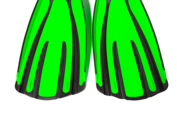 Two flippers for diving