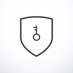 Vector security shield icon