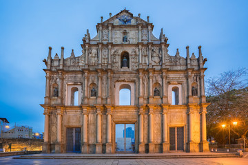 Fototapeta premium Ruins of St. Paul's in Macau, China
