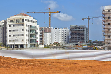 Construction of a residential area.