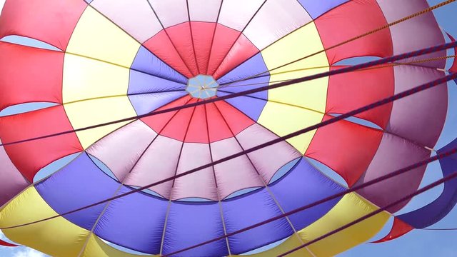 many color of Parasailing