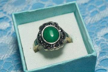 Silver Ring Nephrite