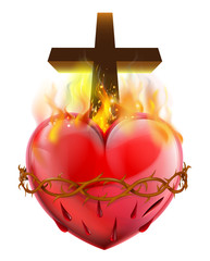 Sacred Heart Christian Symbol