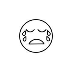 sad cry emoticon