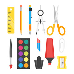 school set stationery. 