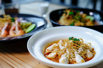 Khao Soi Recipe Thai Food - NORTHERN THAI NOODLE CURRY SOUP AND SIDE DISHES