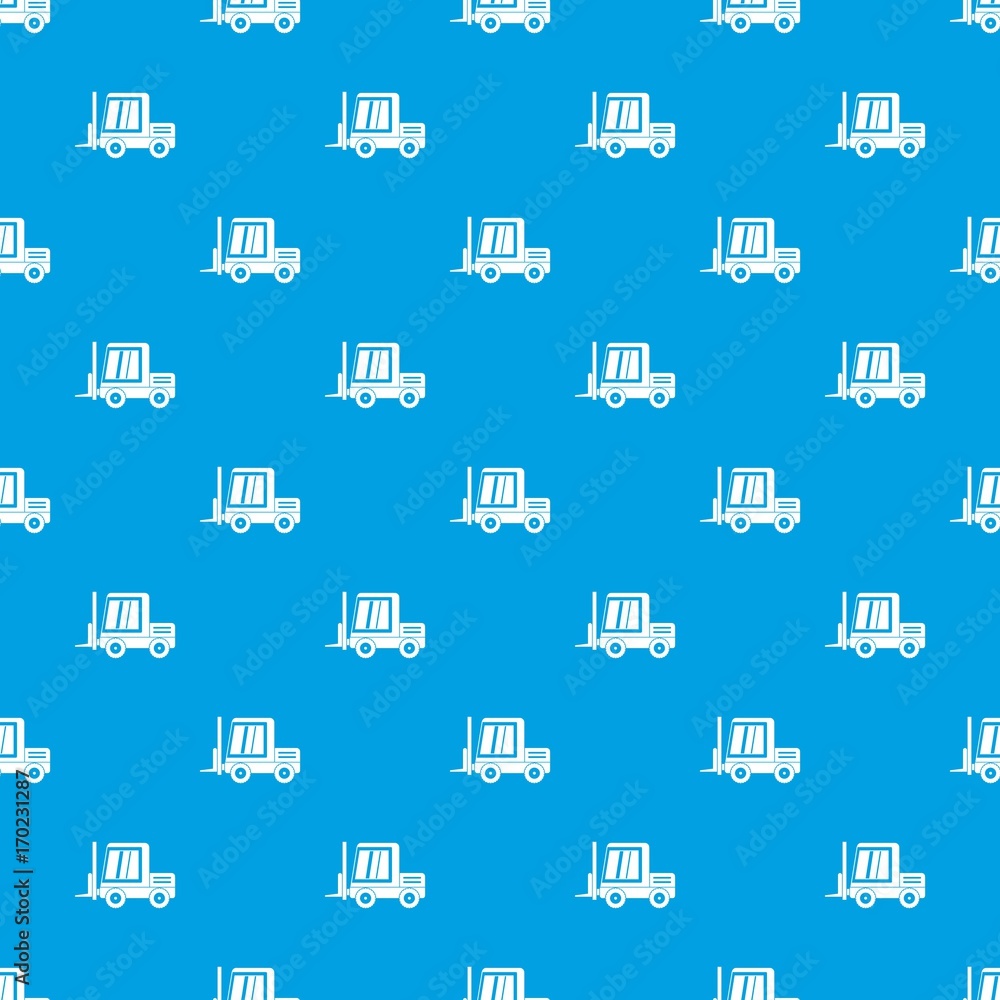 Poster stacker loader pattern seamless blue
